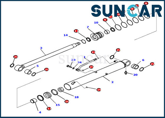 comprar 721-98-00670 equipos del servicio del equipo 7219800670 PC78US-10 KOMATSU del sello del cilindro hidráulico del auge online manufacture