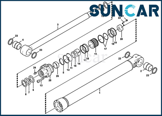 comprar Equipos del sello del equipo VOE 14589336 EC700B EC700C SUNCARVO.L.VO del servicio del cilindro del auge VOE14589336 online manufacture