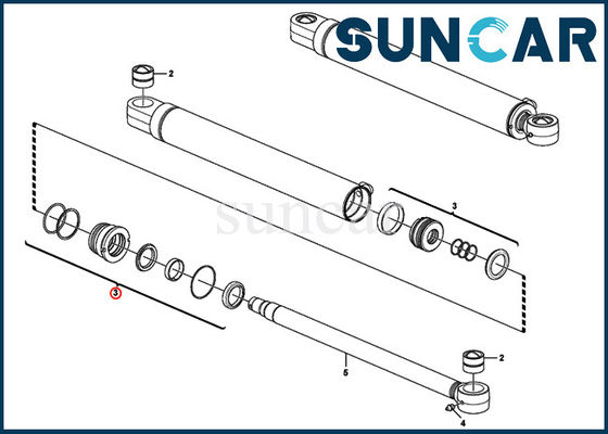 comprar Modelos EC35C SUNCARVO.L.VO de Kit Fits For Heavy Equipment del servicio del cilindro de la compensación del auge de VOE15016631 VOE 15016631 online manufacture