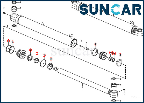comprar Equipos de aislamiento del equipo de reparación del sello del cilindro del brazo del cazo VOE15174600 VOE 15174600 EC35C ECR48C ECR50D SUNCARVO.L.VO online manufacture