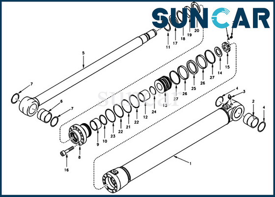 comprar Modelos SUNCARVO.L.VO EC140 de Kit Hydraulic Cylinder Fits For del sello de la reparación del auge de VOE14502215 VOE 14502215 online manufacture