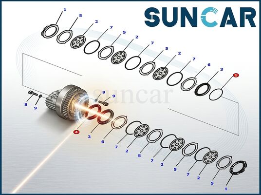 Comprar 8J6069 + 5J8375 + 8J6070 Kit de sellado de caña de pistón para CAT Fabricación en línea