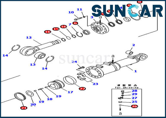 comprar Equipo del servicio de la inclinación de cuchilla de los equipos del sello del cilindro del reemplazo del dormilón 707-99-81020 KOMATSU de la echada online manufacture