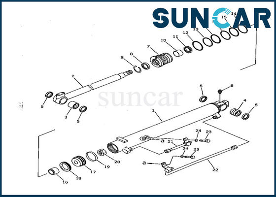 comprar Equipo del servicio de los equipos PC28UU KOMATSU del sello del cilindro de la inclinación de cuchilla de Sealing 707-98-22020 del excavador online manufacture