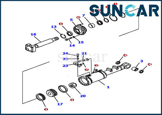 comprar 707-99-52160 dormilones inclinables de Kit Fits D61EX-15 del sello del cilindro de KOMATSU del equipo 7079952160 del servicio online manufacture