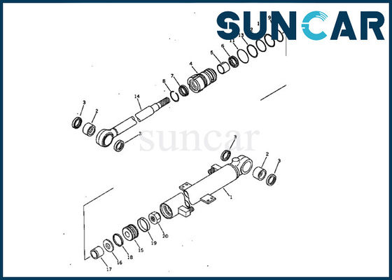 comprar 707-00-50650 cilindro del auge que sella el sello Kit For Excavator Model de la reparación de Kit Komatsu PW05-1 online manufacture