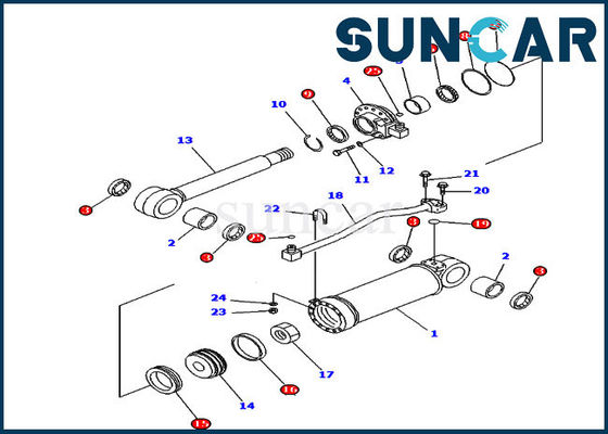 comprar Equipos del sello del cilindro del destripador del equipo 7079852220 del servicio del cilindro para la niveladora D65EX-15 de KOMATSU online manufacture