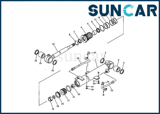 comprar 707-98-11200 equipo del sello de Replacement Oil Resistance del excavador de Kit Komatsu PC05-7 del servicio del cilindro del auge online manufacture
