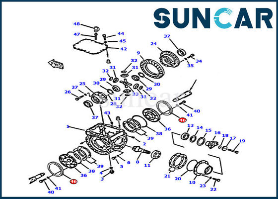 comprar 419-33-21710 sello del cargador de Front Axle Seal Ring For WA300-3A WA320-3 KOMATSU de la caja de cambios online manufacture