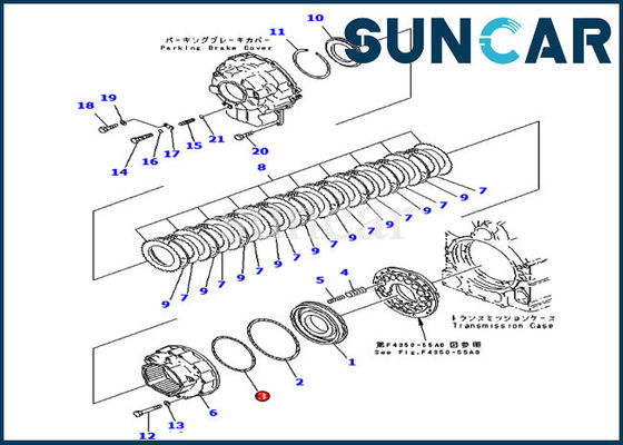 comprar 714-07-18590 lacre de la maquinaria de los cargadores del anillo de cierre WA450-3 WA470-3 KOMATSU de la transmisión online manufacture