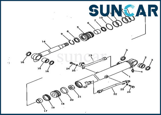 comprar 707-99-15710 sello Kit Oil Resistance Inner Service Kit Replacement del cilindro del auge de KOMATSU PC28UU-1 online manufacture