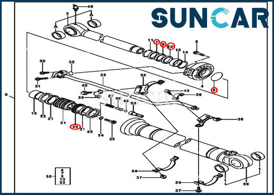 comprar Servicio Kit Mechanical Seal Replacement Kits del cilindro del brazo de 230CLC JOHN DEERE 9207059 online manufacture