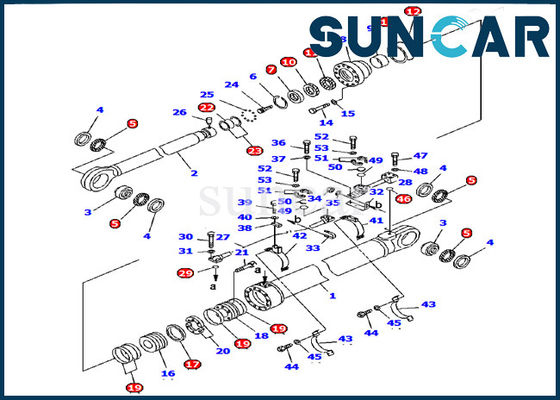 comprar 707-99-85280 cilindro del brazo que sella el modelo del excavador PC1600-1 de Kit Hydraulic Service Kit For KOMATSU online manufacture