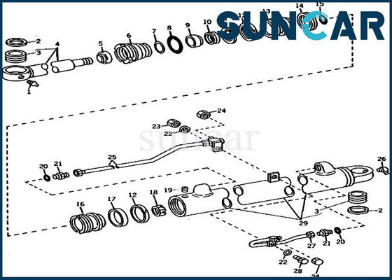comprar Sello Kit Cylinder Service Kits de la reparación del auge del excavador 690B JOHN DEERE AR105309 online manufacture