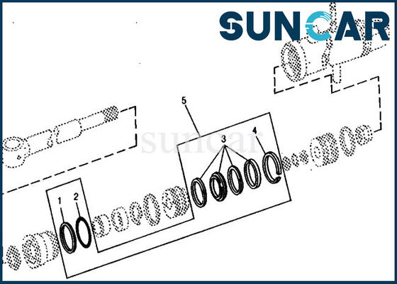 comprar Equipo de aislamiento hidráulico de DEERE del equipo de reparación del reemplazo del cilindro de la muchedumbre RE15907 690B 690 online manufacture
