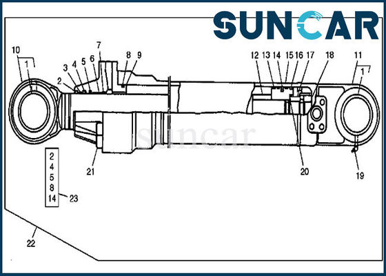 comprar Reparación Kit For 690D John Deere Service Parts del sello del cilindro del auge del equipo AT192187 del sello online manufacture
