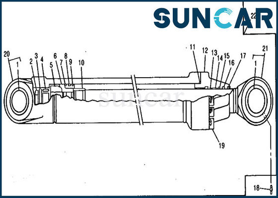 comprar Sello hidráulico Kit Fits 690ELC John Deere Models de la reparación del cilindro del brazo AH144595 online manufacture