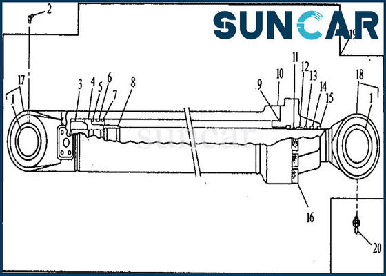 comprar El sello Kit Hydraulic Cylinder Repair Kit del auge AH144594 cabe 653G 690ELC John Deere online manufacture