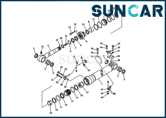 comprar 707-98-45220 equipo de reparación interno de Kit Fits Komatsu Excavator Model PC200-5 del sello del cilindro del cubo online manufacture