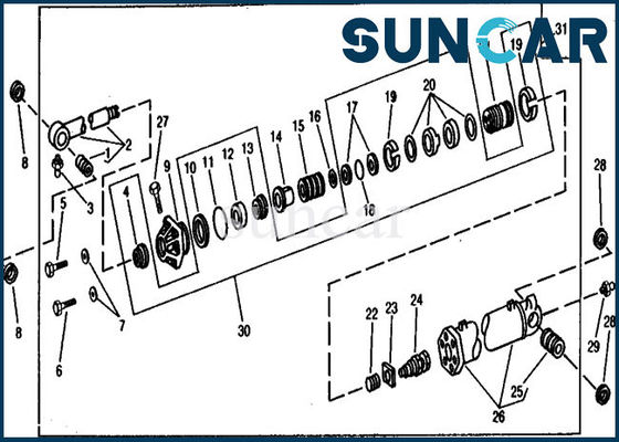 comprar Sello Kit Hydraulic Cylinder Repair Kits del cubo AR105677 para 890A John Deere online manufacture