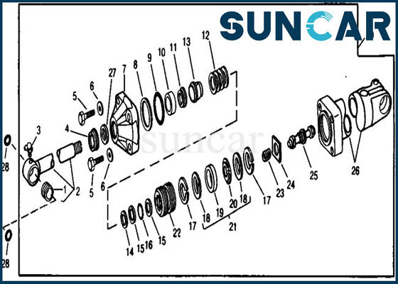 comprar Cilindro del auge del reemplazo RE21201 que sella el equipo de Kit Fits 890 990 JOHN DEERE online manufacture