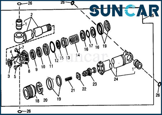 comprar Reparación Kit Excavator Service Kits del sello de la muchedumbre de las partes 890 de Deere del cilindro hidráulico AR105293 online manufacture