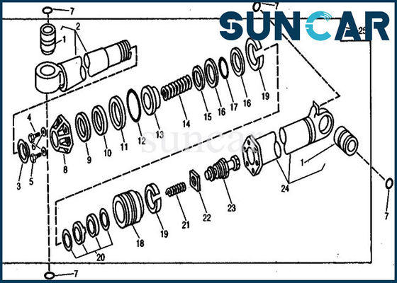 comprar Modelos del excavador 890A de Kit Deere Sealing Kit For del sello de la reparación del cilindro AR105687 de la muchedumbre online manufacture