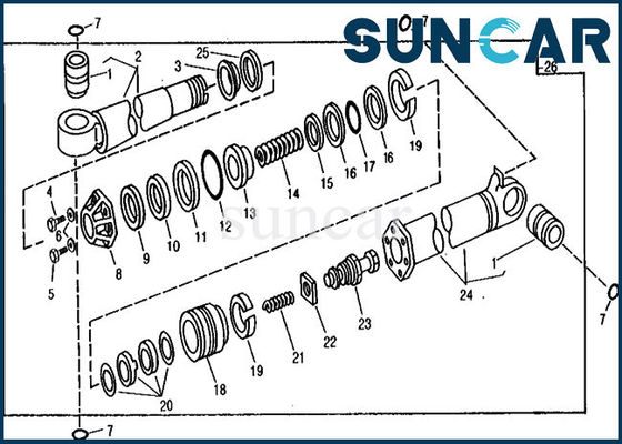 comprar sello Kit Excavator Hydraulic Seals del cilindro de la muchedumbre del reemplazo de las piezas RE21214 de 890A Deere online manufacture
