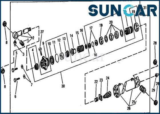 comprar Reparación Kit For Excavator 990 JOHN DEERE del sello del cilindro de los equipos RE11587 del sello del cubo online manufacture