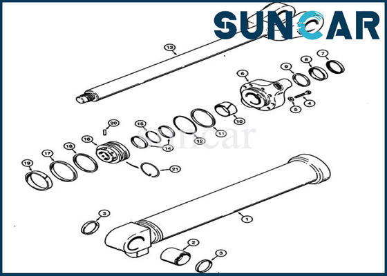 comprar Sello Kit For North America Case 621 del cilindro de la elevación G110524 material de construcción del cargador de 721 ruedas online manufacture