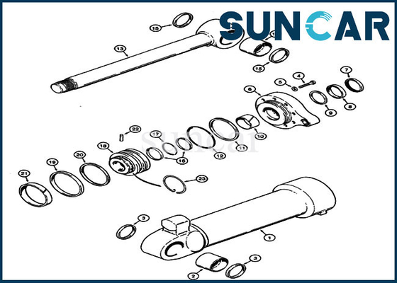 comprar Lleve el cubo del cargador de la resistencia G110526 que sella a Kit Model 621 equipo de reparación del sello del cilindro de 821 casos online manufacture