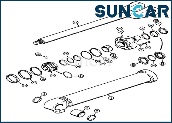 comprar equipo de aislamiento hidráulico de Kit Wheel Loader Case 921B 921C 921 del sello del cilindro de la elevación 1986920C2 online manufacture