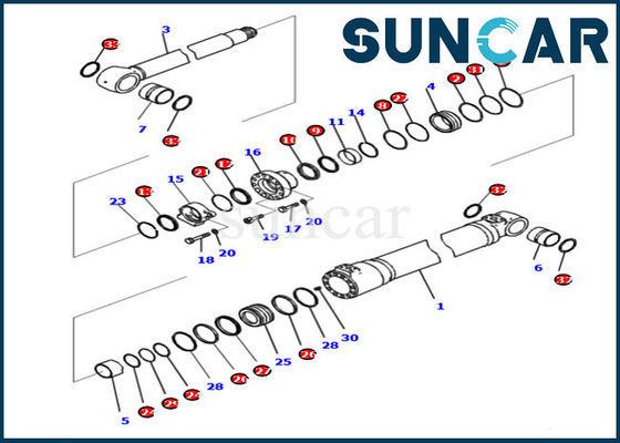 comprar 721-98-00160 el sello Kit Hydraulic Cylinder For PC210I-10 PC210LCI-10 del auge modela el excavador de KOMATSU online manufacture