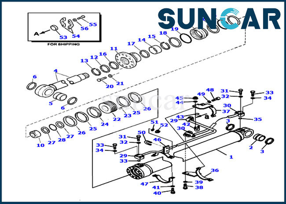 comprar 707-99-59650 sello Kit Hydraulic Cylinder For PC220LL-8 PC290LL-11 KOMATSU de la reparación del auge del cargador del registro online manufacture