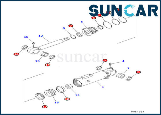 comprar Equipo 707-98-22180 del lacre del cilindro de cuchilla de KOMATSU 7079822180 ajustes F4EC-1 F5EC-1 F6EC-1 online manufacture