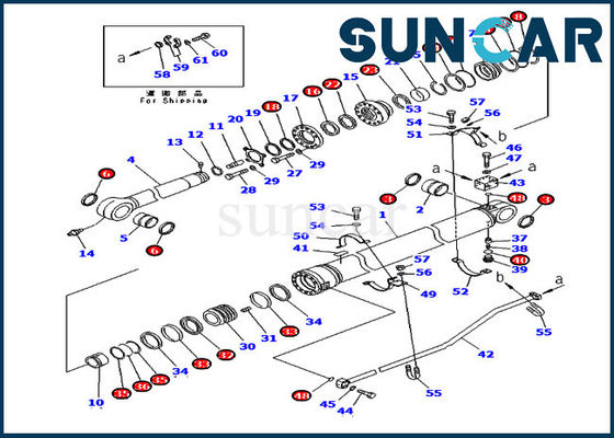 comprar 707-99-72280 sello Kit Overseas Version del brazo 7079972280 equipos de reparación del cilindro de PC300-7 KOMATSU online manufacture