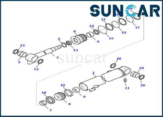 comprar Equipo 878000654 del sello de la reparación del cilindro del auge para el equipo de reparación del sello del cilindro del auge de PC35R-8 KOMATSU online manufacture