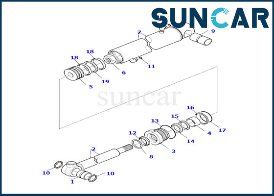 comprar Sello Kit Komatsu 7079926530 del cilindro del cubo 707-99-26530 para PC390LL-10 WB142-5 WB146-5 online manufacture