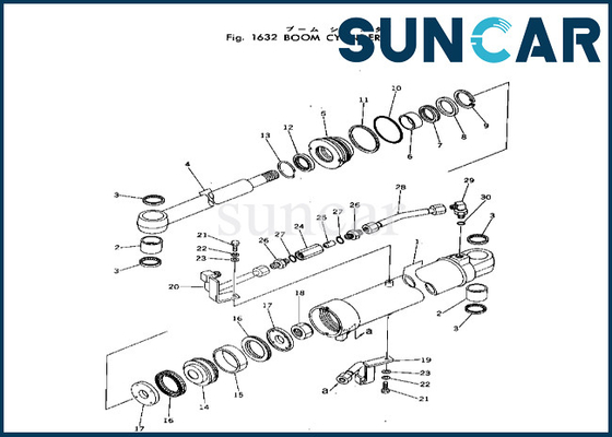 comprar El equipo 20T-63-56103 20T6356103 KOMATSU del sello del cilindro del auge cabe el equipo del lacre del cilindro del auge PC40-2 online manufacture