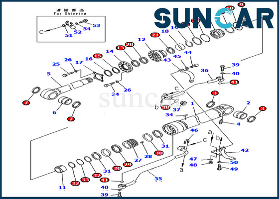 comprar 707-99-65200 7079965200 equipo del lacre de Kit For Komatsu Models PC400-7 PC400LC-7 del servicio del cilindro del auge online manufacture