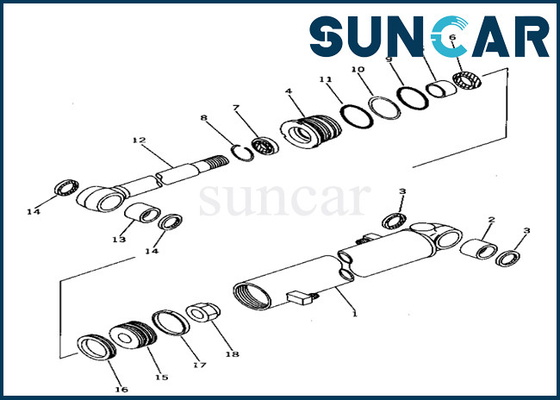 comprar Equipo 20T-63-02070 20T6302070 KOMATSU del sello del cilindro del brazo para el equipo del lacre del cilindro del brazo PC40-6 online manufacture