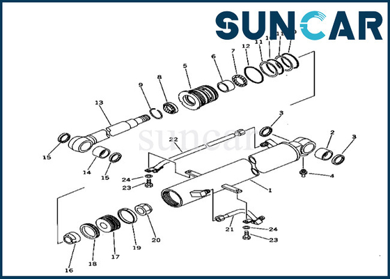 comprar El equipo 20T6302050 20T-63-02050 del sello del cilindro del auge cabe el equipo de reparación del sello del cilindro del auge de PC40-6 KOMATSU online manufacture