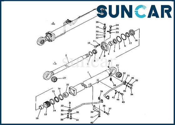 comprar Equipo 2086356100 208-63-56100 del sello del cilindro del auge para el equipo del lacre del cilindro del auge de PC400-1 KOMATSU online manufacture