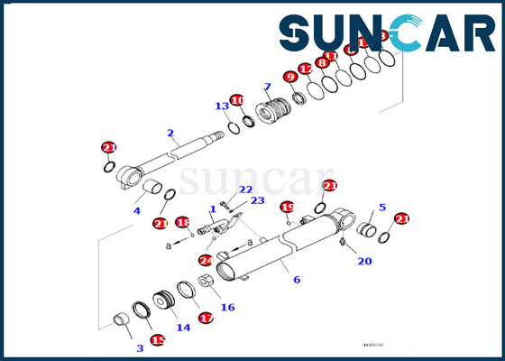 comprar Equipo de alta calidad 7219801280 del sello del cilindro del auge 721-98-01280 ajustes PC55MR-5 PC45MR-5 KOMATSU online manufacture