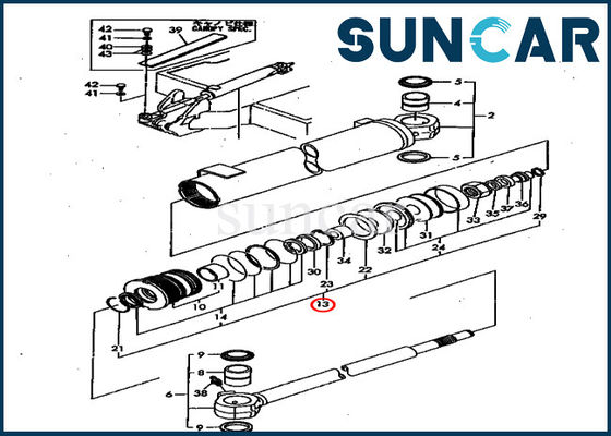comprar Equipos del servicio del cilindro del oscilación del reemplazo de KOMATSU YM172151-72080 de los modelos de PC40FR-1 PC50FR-1 online manufacture