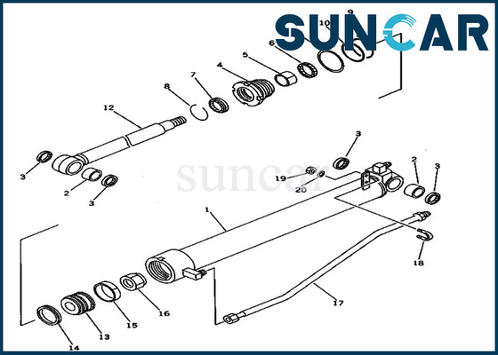 comprar El equipo 20T-63-02021 20T-63-02021 del sello del cilindro del brazo cabe para PC40-5 el modelo Komatsu Service Kit online manufacture