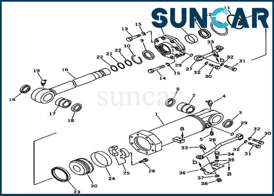 707-99-74410 los equipos del sello del destripador levantan la niveladora de Kit For D375A-2 KOMATSU de la reparación del cilindro