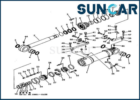 707-99-56310 equipos de reparación inferiores del sello del aceite para maquinas pesadas del equipo PC1000-1 KOMATSU del sello del cilindro