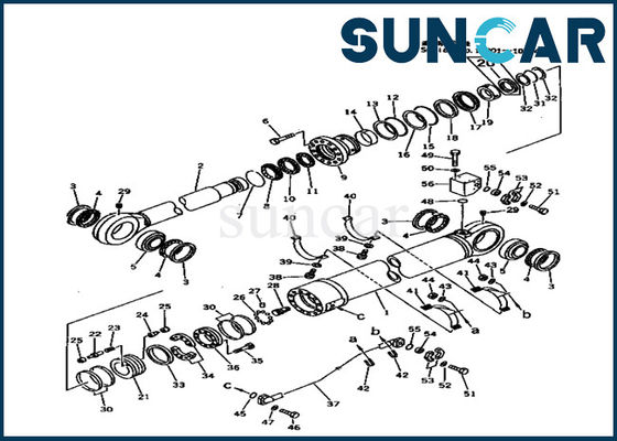 707-99-89200 equipos hidráulicos del sello del cilindro del brazo para el modelo pesado Replacement Parts de KOMATSU PC1000-1