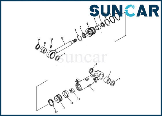 707-00-60390 equipo de reparación interno de la resistencia de aceite del excavador PC05-6 de Kit For del sello del cilindro de cuchilla de KOMATSU mini